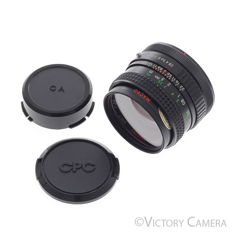 CPC CCT 28mm F2.8 Wide-Angle 1:4 Wide Angle Macro Lens for Canon FD [EXC+] - Victory Camera