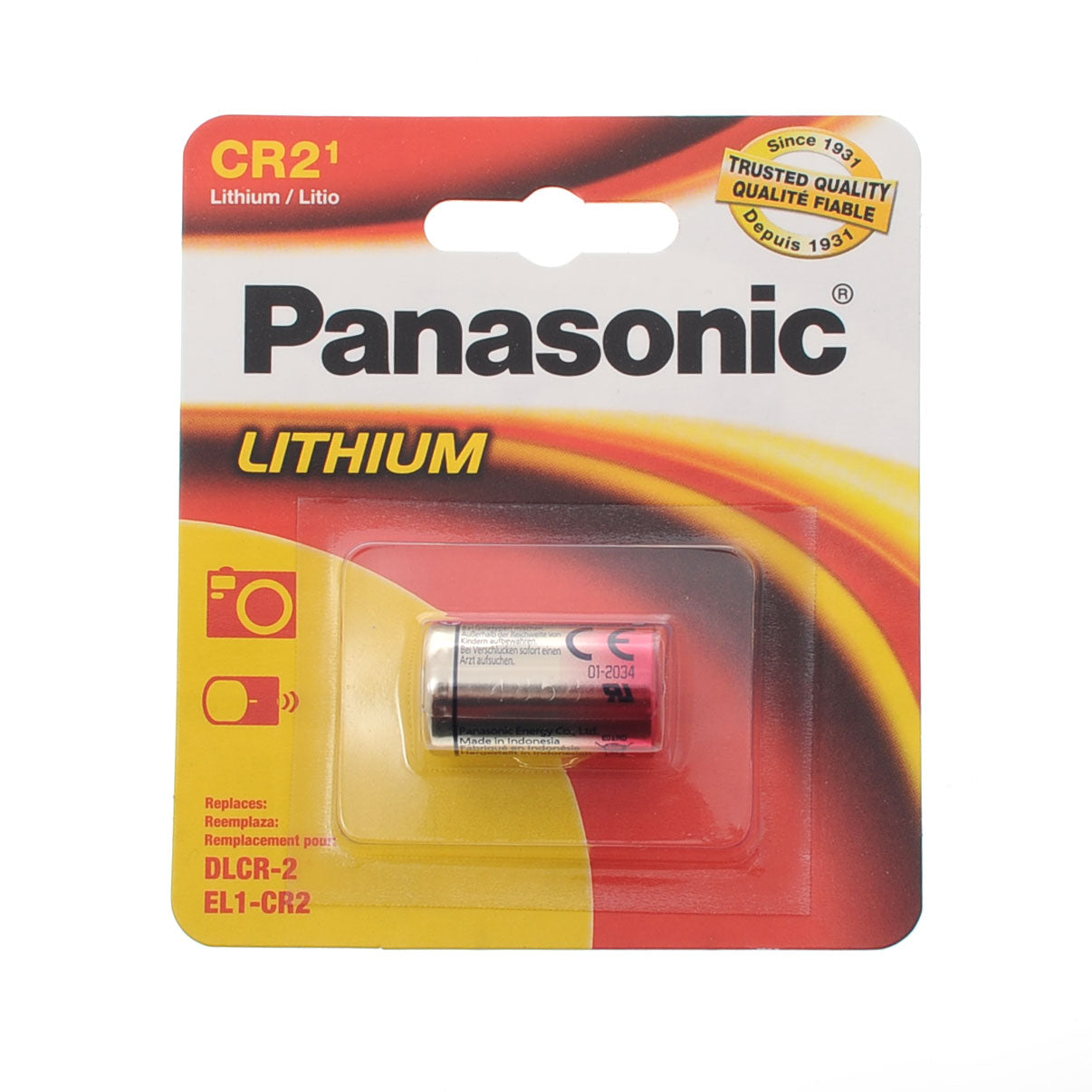 Panasonic CR2 Lithium Battery (3V) - Victory Camera