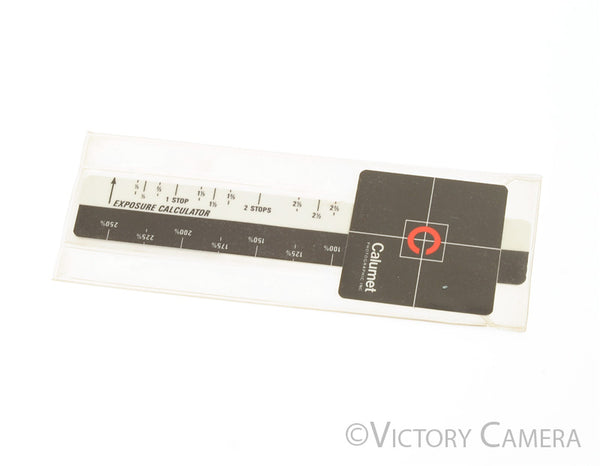 Calumet 4x5 View Camera Bellows Exposure Calculator [MINT-]