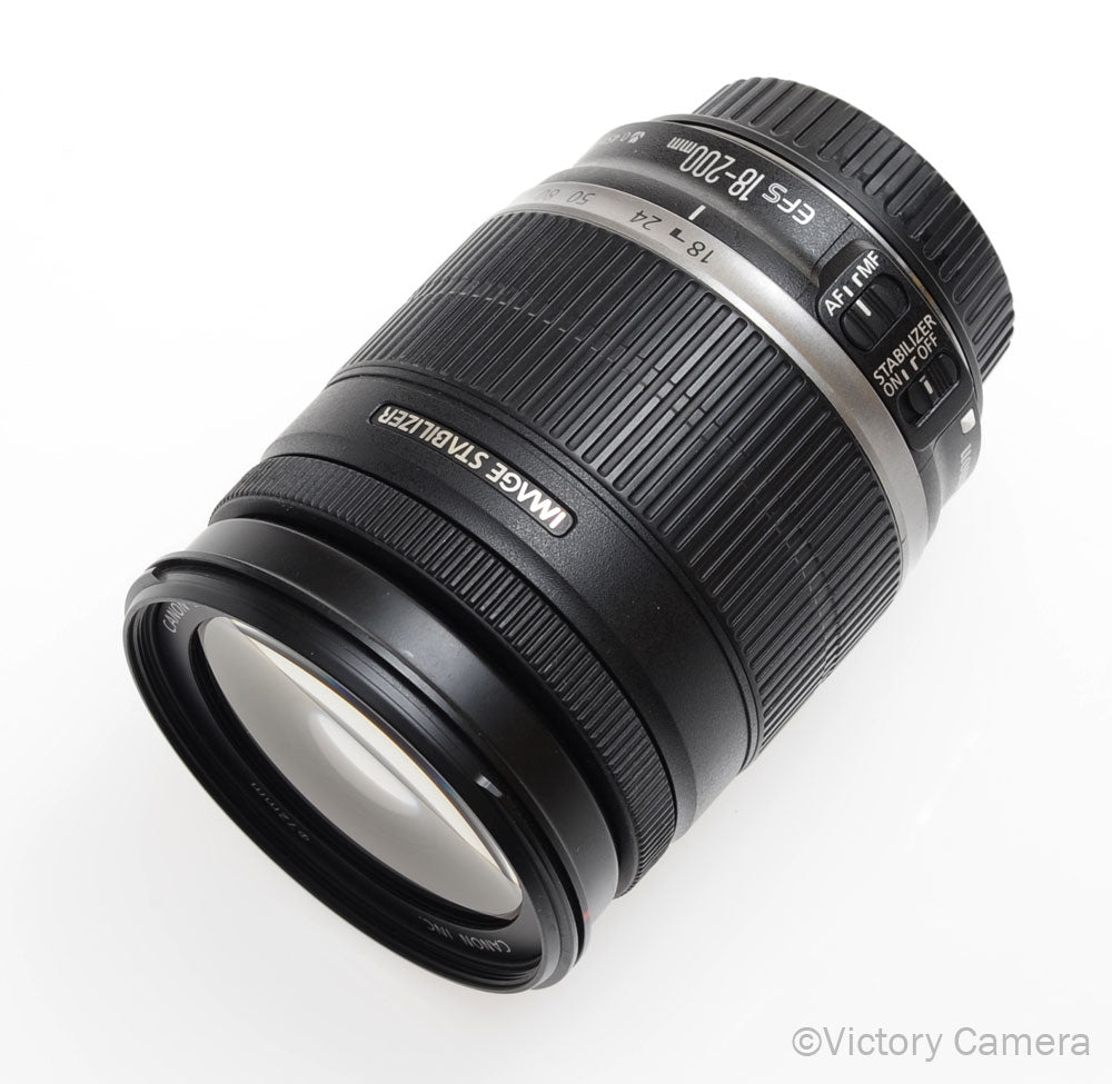 Canon EF-S 18-200mm f3.5-5.6 IS Macro Telephoto Zoom Lens [EXC] - Victory Camera