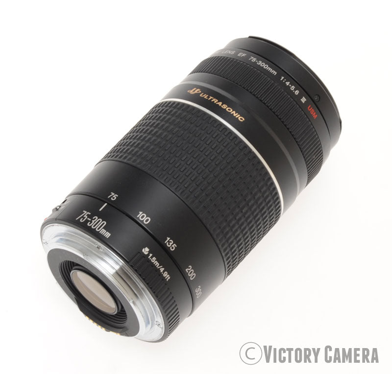 Canon EOS EF 75-300mm f4-5.6 III USM Telephoto Zoom Lens [MINT-] - Victory Camera
