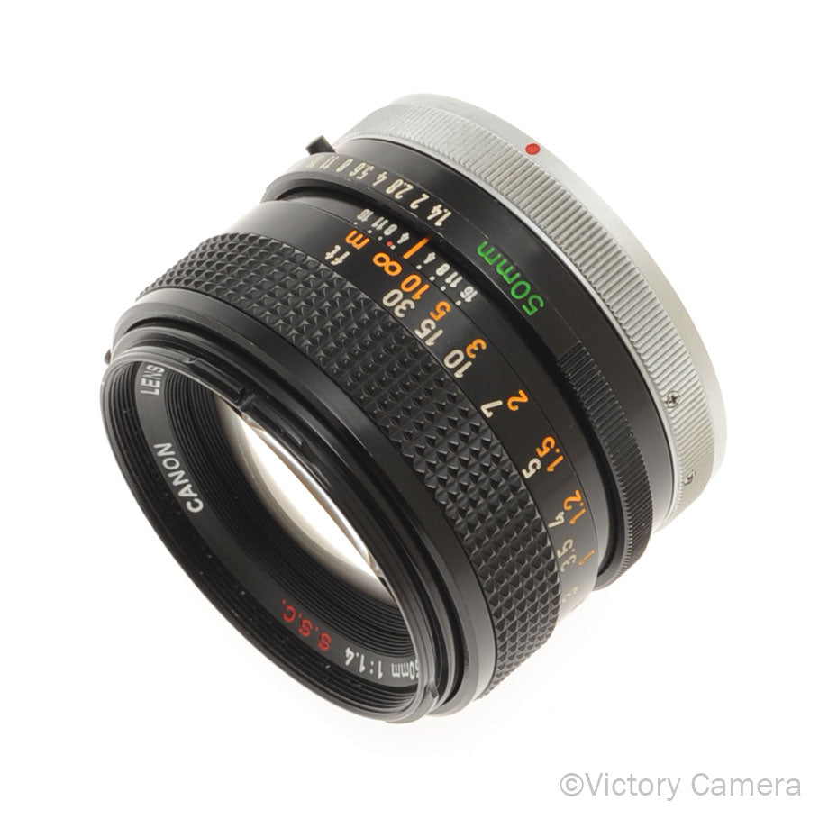Canon FD S.S.C 50mm f1.4 Fast Prime Lens [EXC+] - Victory Camera