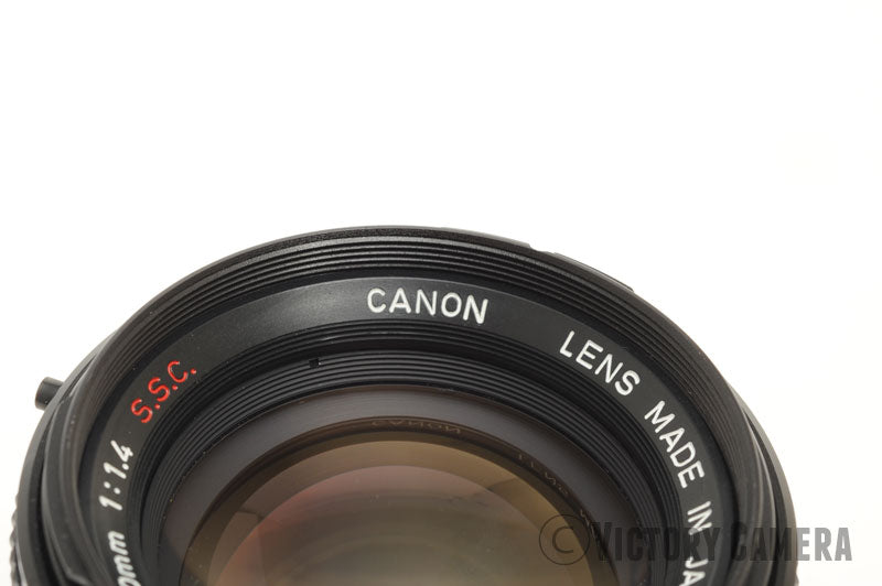 Canon FD 50mm f1.4 S.S.C Fast Prime Lens [EXC-] - Victory Camera
