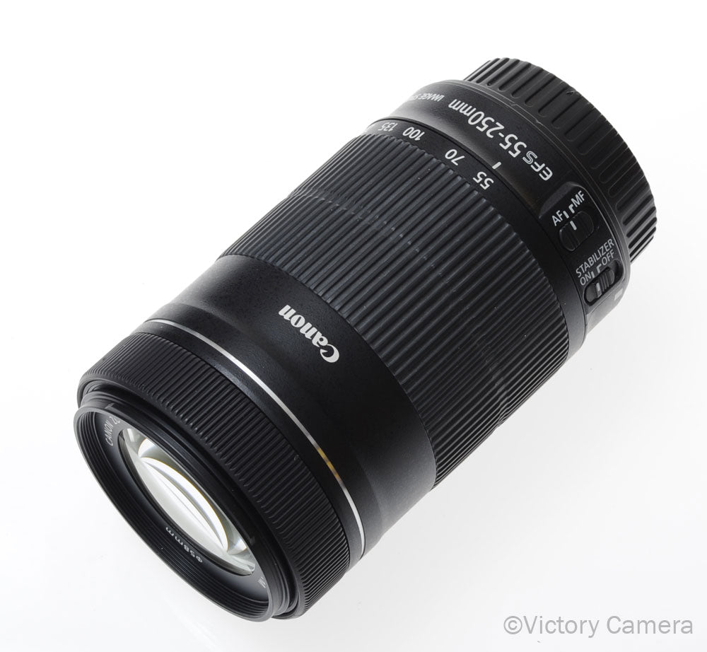 Canon EF-S 55-250mm f4-5.6 IS Telephoto Zoom Lens [EXC+] - Victory Camera
