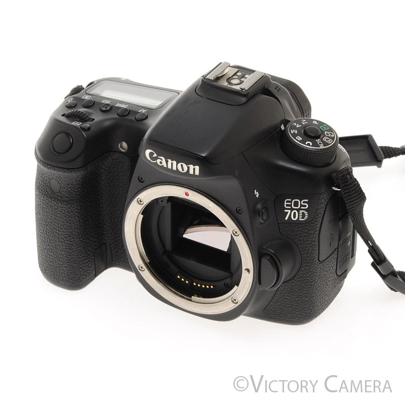 Canon EOS 70D 20.2MP Digital SLR Camera w/ Charger [EXC-] - Victory Camera