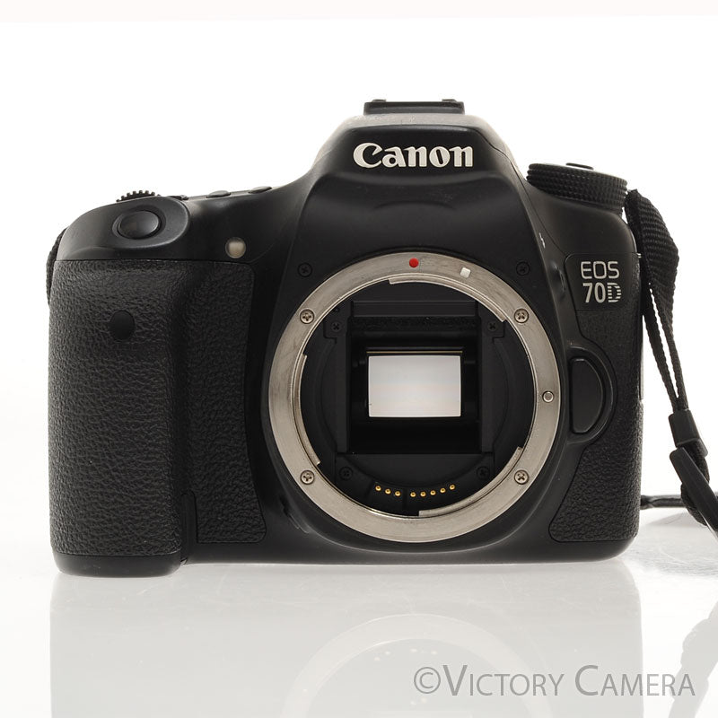 Canon EOS 70D 20.2MP Digital SLR Camera w/ Charger [EXC-] - Victory Camera