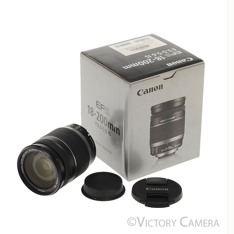 Canon EF-S 18-200mm f3.5-5.6 IS Macro Telephoto Zoom Lens [EXC+] - Victory Camera