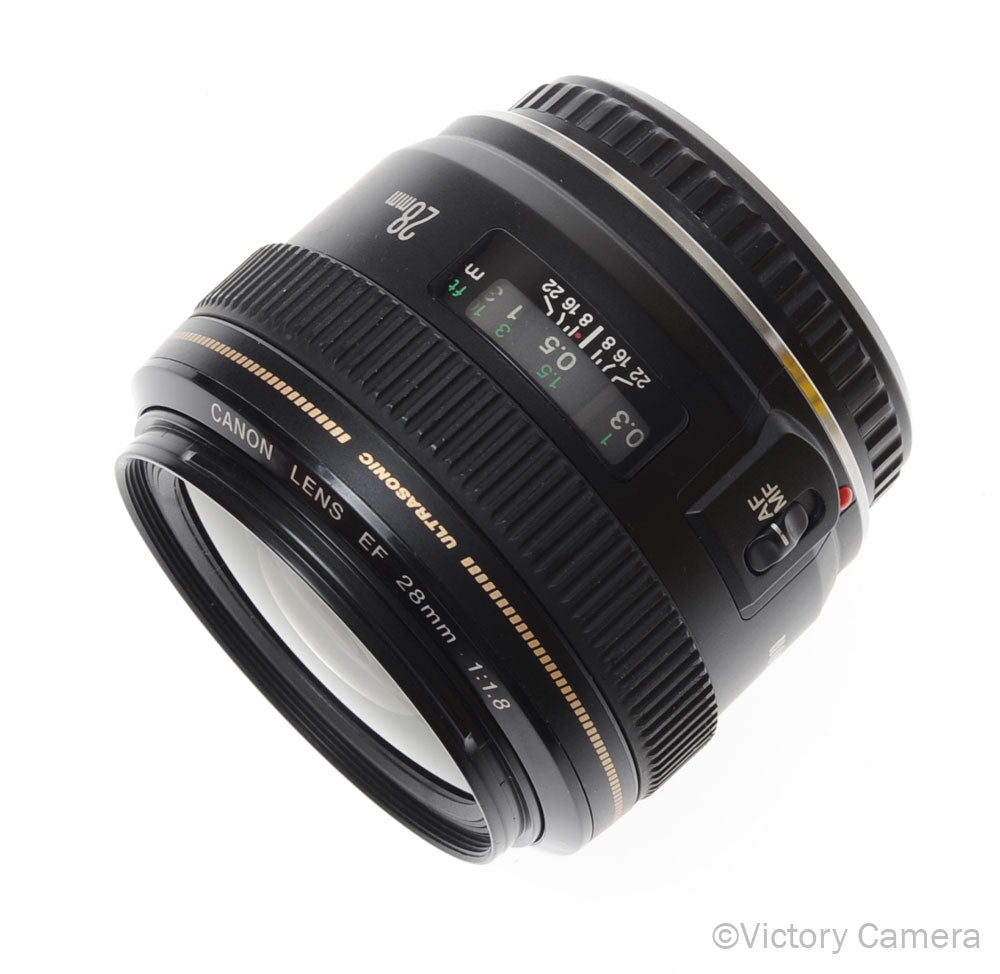 Canon EOS EF 28mm f1.8 Ultrasonic Wide Angle Prime Lens [EXC+] - Victory Camera