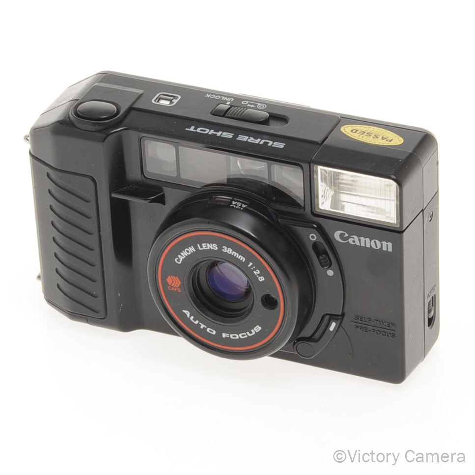 Canon SureShot 35mm Point & Shoot Camera w/ 38mm f2.8 Prime Lens [EXC] - Victory Camera
