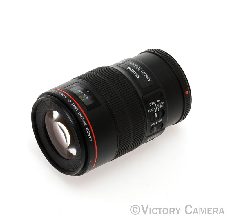 Canon EOS EF 100mm f2.8 L IS USM Macro AF Telephoto Prime Lens [MINT-] - Victory Camera