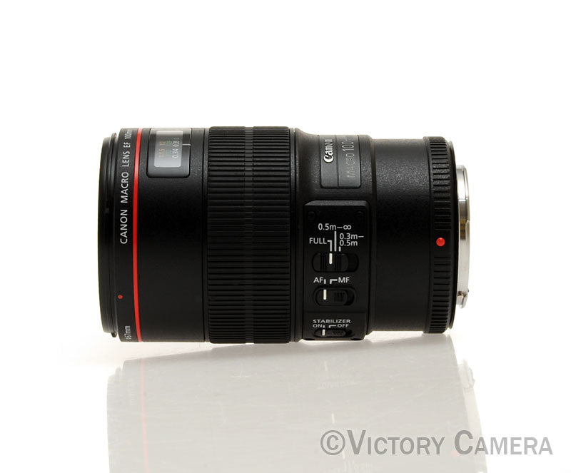 Canon EOS EF 100mm f2.8 L IS USM Macro AF Telephoto Prime Lens [MINT-] - Victory Camera