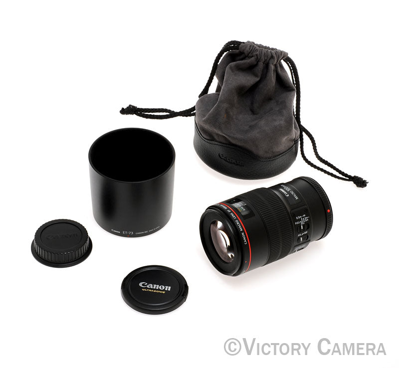 Canon EOS EF 100mm f2.8 L IS USM Macro AF Telephoto Prime Lens [MINT-] - Victory Camera
