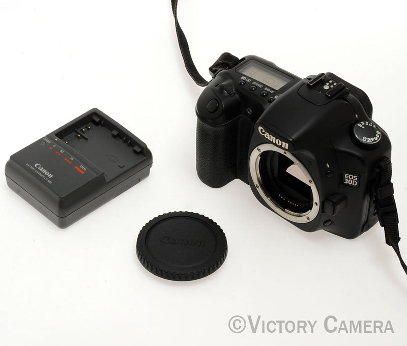 Canon EOS 30D 8.2MP Digital SLR Camera Body w/ Charger [EXC+] - Victory Camera