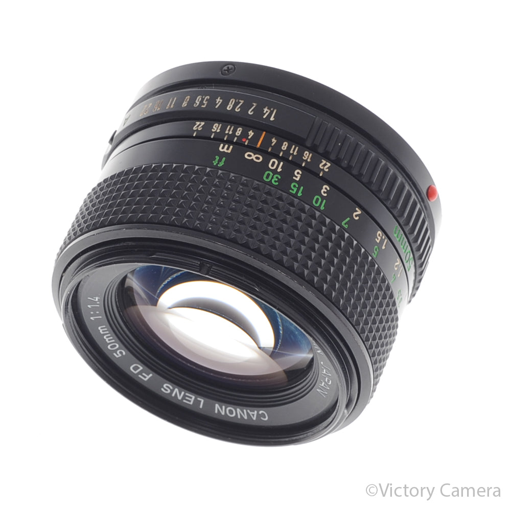 Canon 50mm f1.4 (late model) Fast Prime Lens for FD Mount [EXC-] - Victory Camera