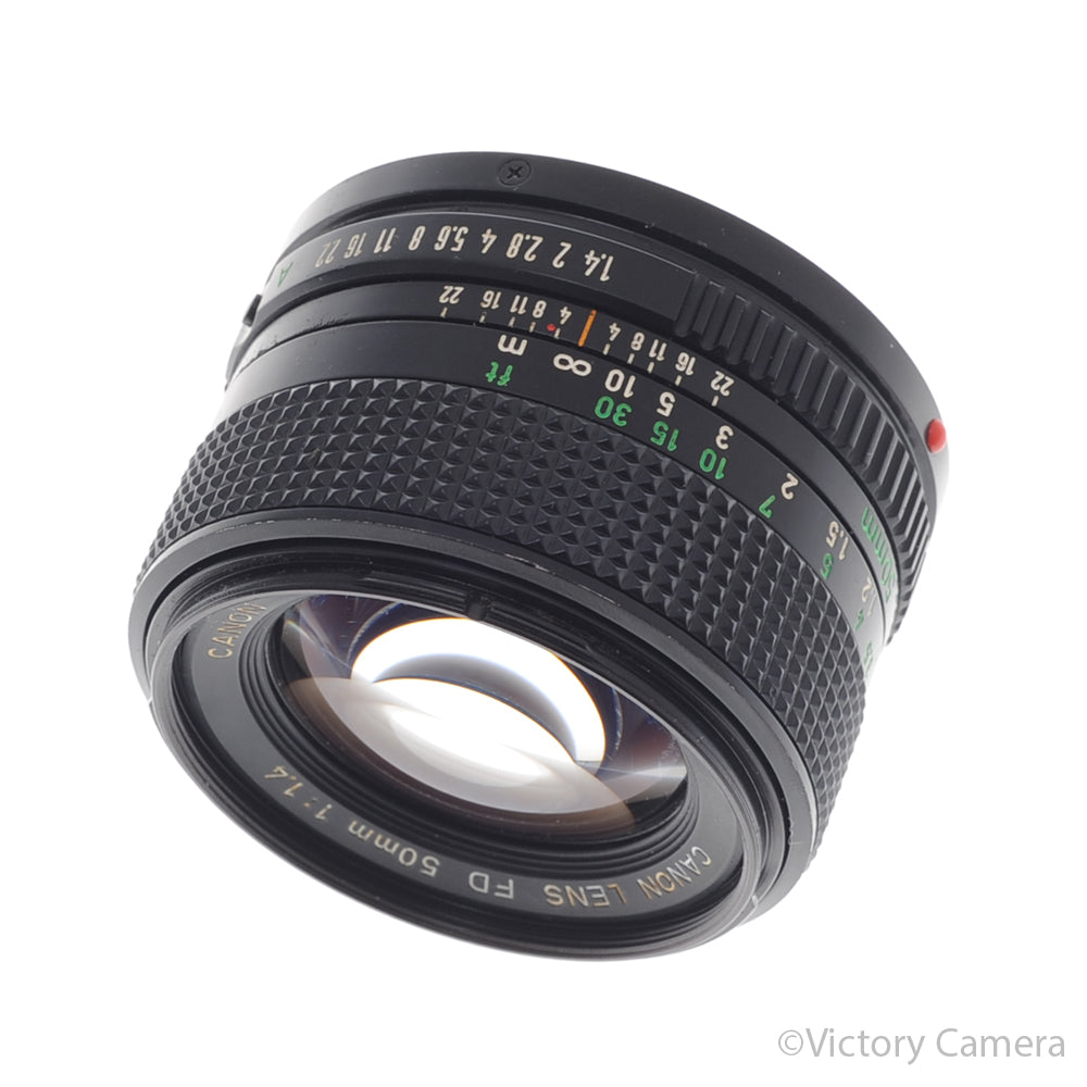 Canon 50mm f1.4 (late model) Fast Prime Lens for FD Mount [EXC-] image 1