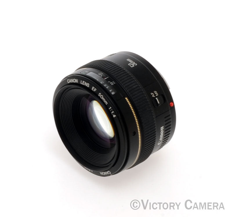Canon EOS EF 50mm f1.4 USM Autofocus Prime Lens [MINT-] - Victory Camera