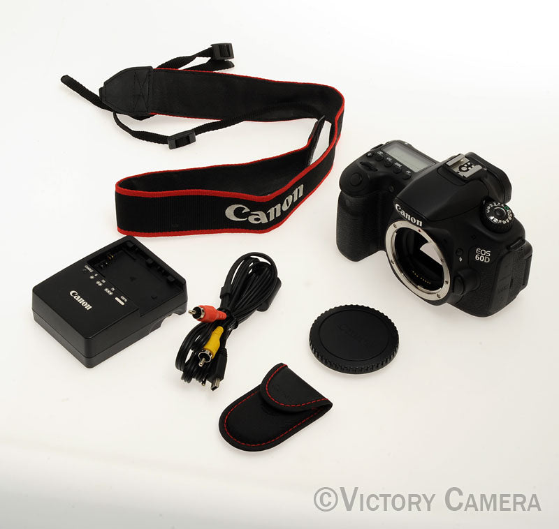 Canon EOS 60D 18MP Digital SLR Camera Body w/ Battery & Charger [EXC+] - Victory Camera