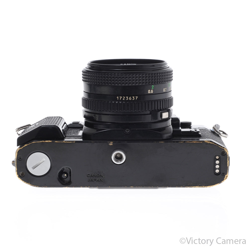 Canon A-1 A1 Black 35mm Film SLR Camera w/ 50mm f1.8 Lens [EXC-] image 4