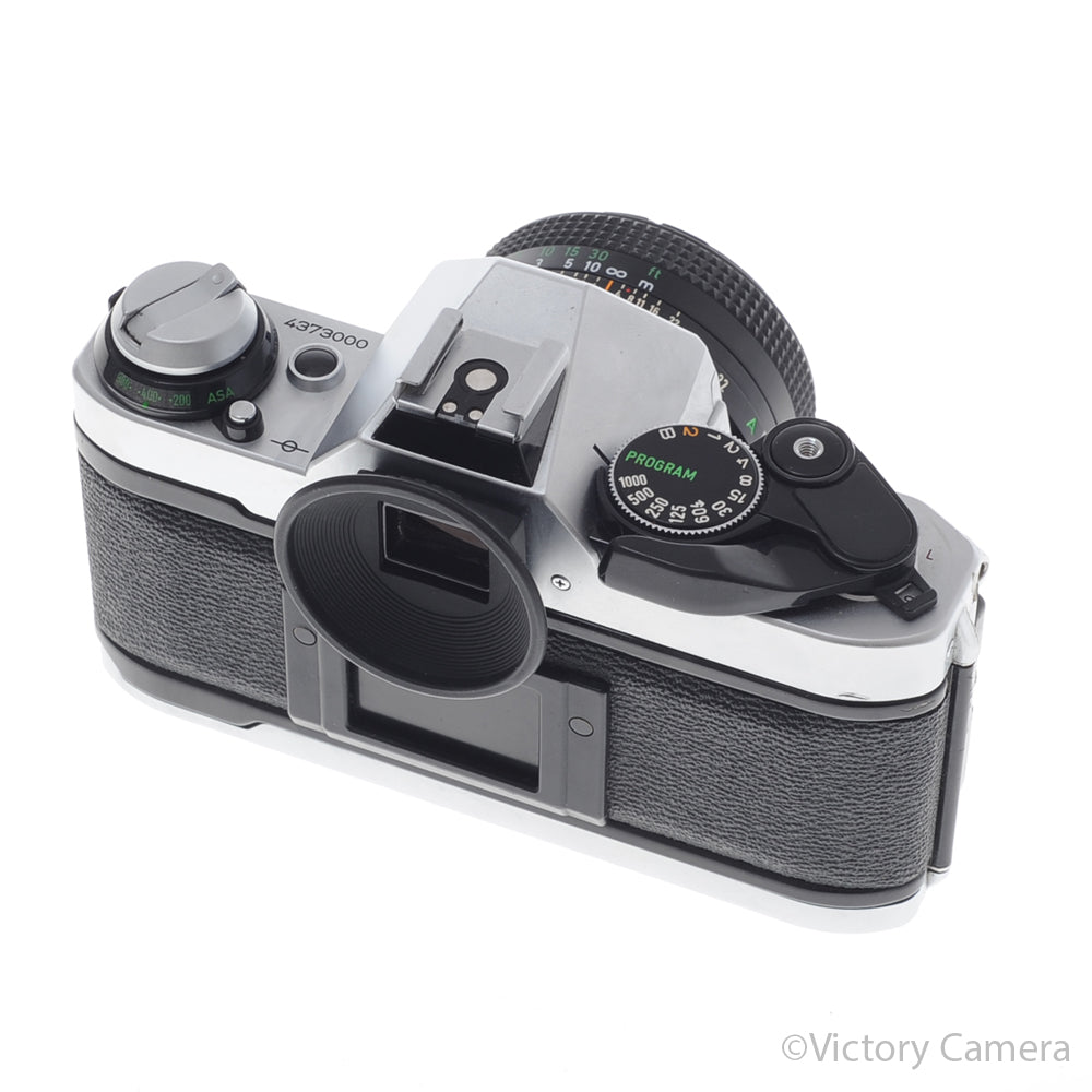 Canon AE-1 Program Chrome 35mm Film SLR Camera 50mm f1.8 Lens [EXC-] image 3