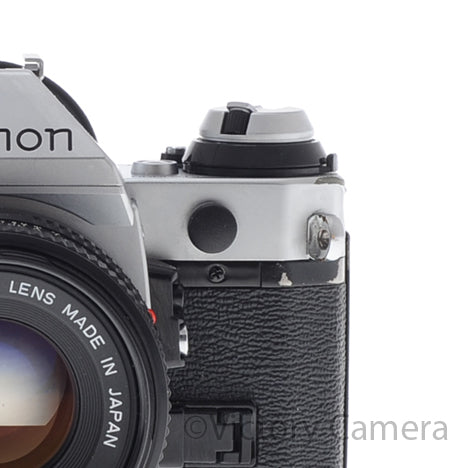 Canon AE-1 Program Chrome 35mm Film SLR Camera 50mm f1.8 Lens [EXC-] image 6