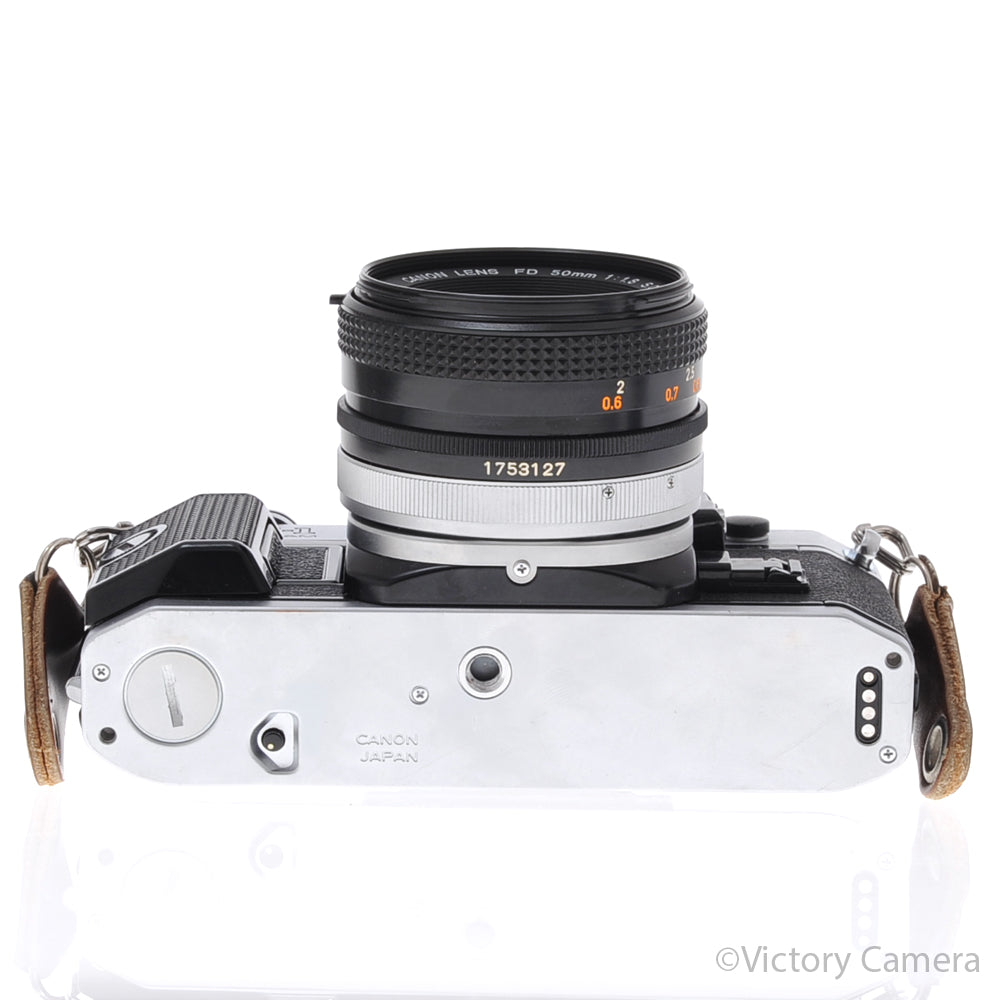 Canon AE-1 Program Chrome 35mm Film SLR Camera 50mm f1.8 Lens [EXC+] - Victory Camera