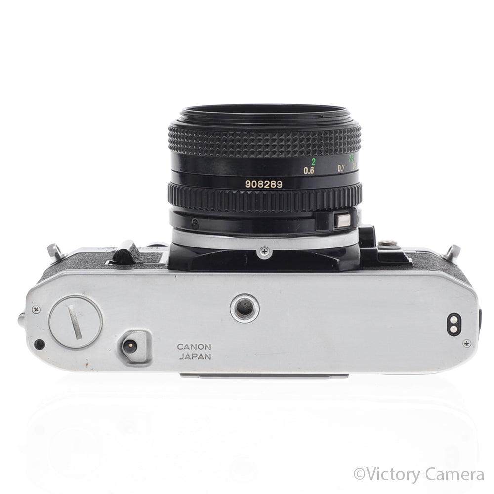 Canon AE-1 35mm Chrome Camera w/ 50mm f1.8 Prime Lens [EXC-] image 4