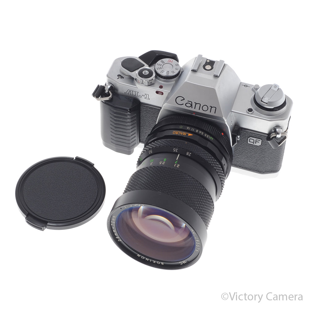 Canon AL-1 QF Chrome 35mm Film SLR Camera 28-70mm Zoom Lens [EXC] image 5