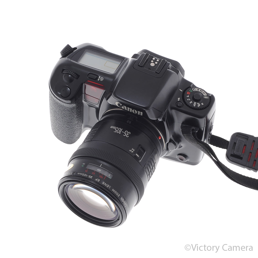 Canon EOS 10S Black 35mm Film Camera w/ 35-105mm Zoom Lens [EXC-] - Victory Camera