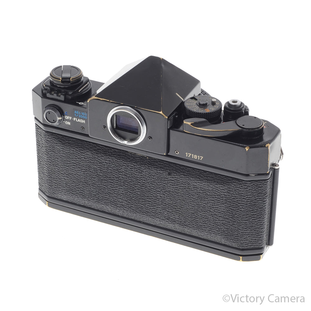 Canon F1 F-1 Black 35mm Camera Body w/ 50mm f1.8 Lens [EXC-] image 3