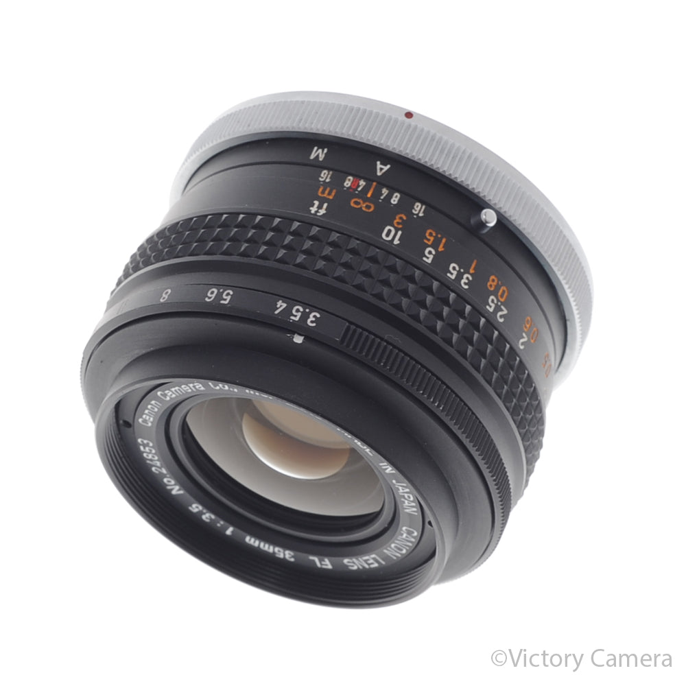 Canon FL 35mm f3.5 Wide Angle Prime Lens for FD Mount [EXC] - Victory Camera