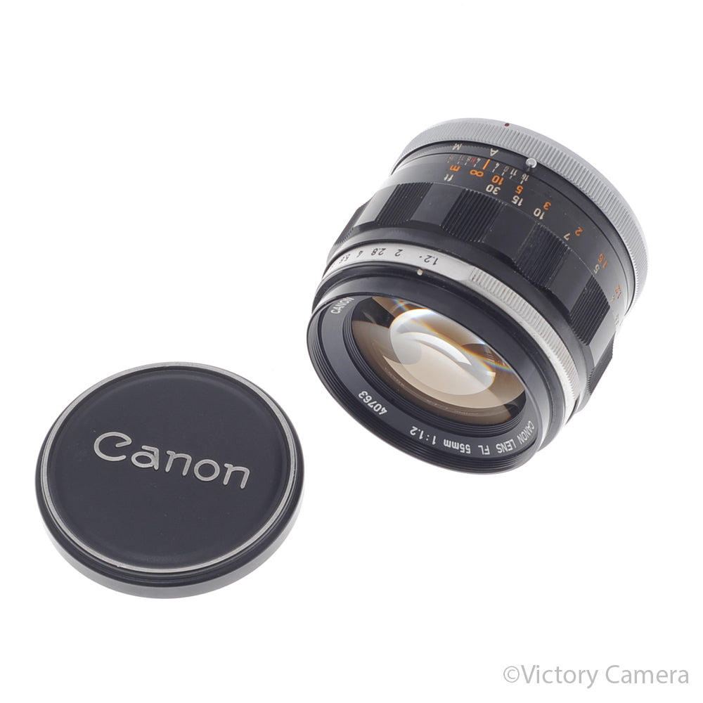 Canon FL Mount 55mm f1.2 S.S.C Fast Portrait Prime Lens [EXC] - Victory Camera
