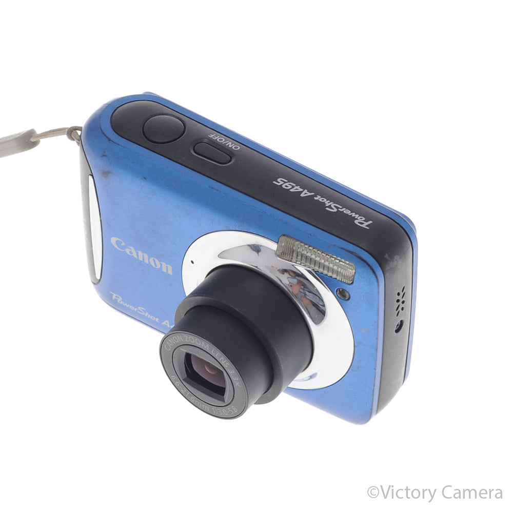 Canon PowerShot A495 Blue 10MP Digital Point & Shoot Camera [GOOD] image 3