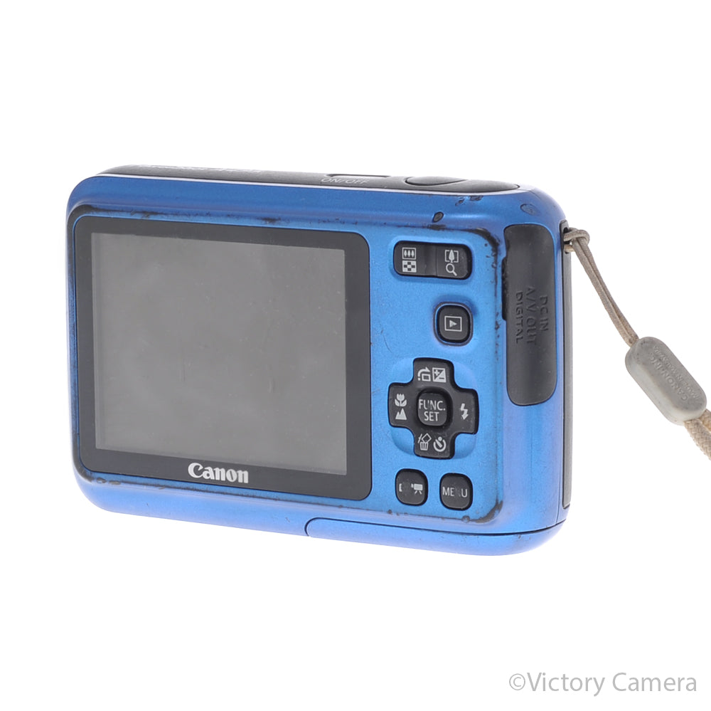 Canon PowerShot A495 Blue 10MP Digital Point & Shoot Camera [GOOD] image 4