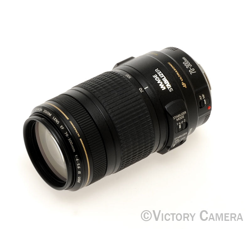 Canon EOS EF 70-300mm f4-5.6 IS USM Telephoto Zoom Lens [EXC+] - Victory Camera