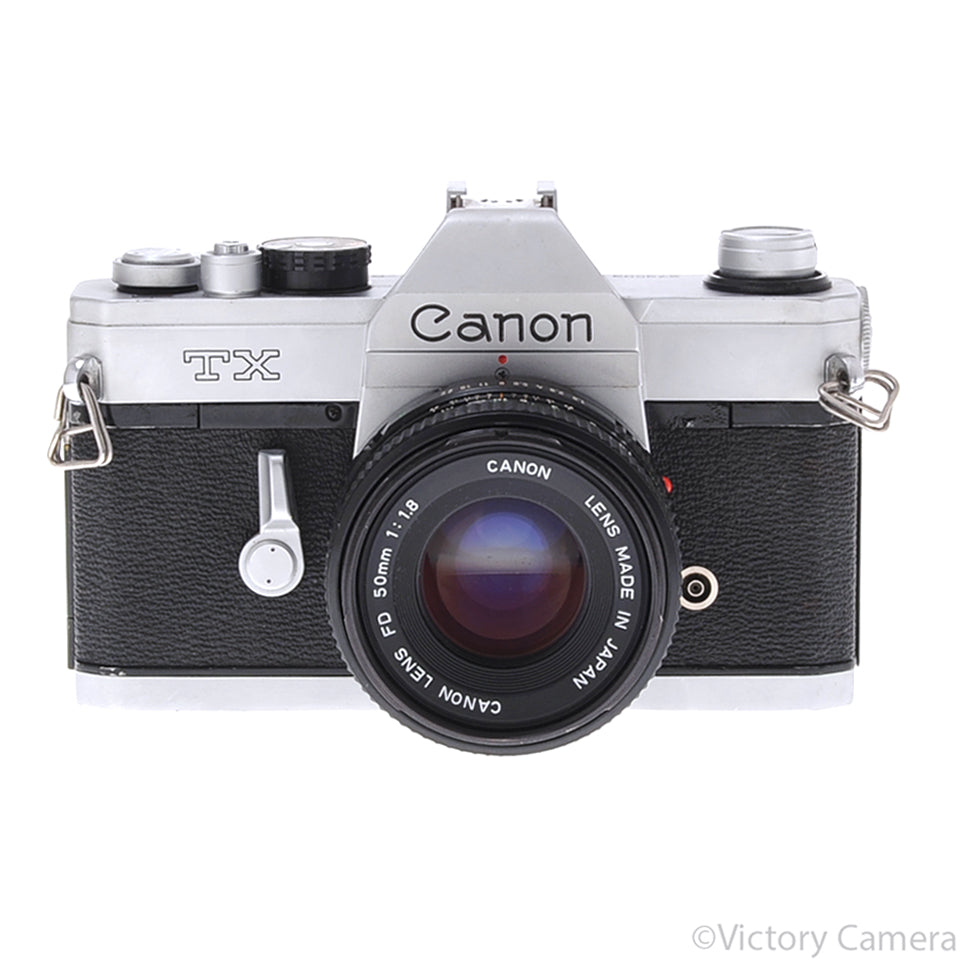 Canon TX Chrome 35mm SLR Camera w/ 50mm f1.8 Lens [EXC] - Victory Camera