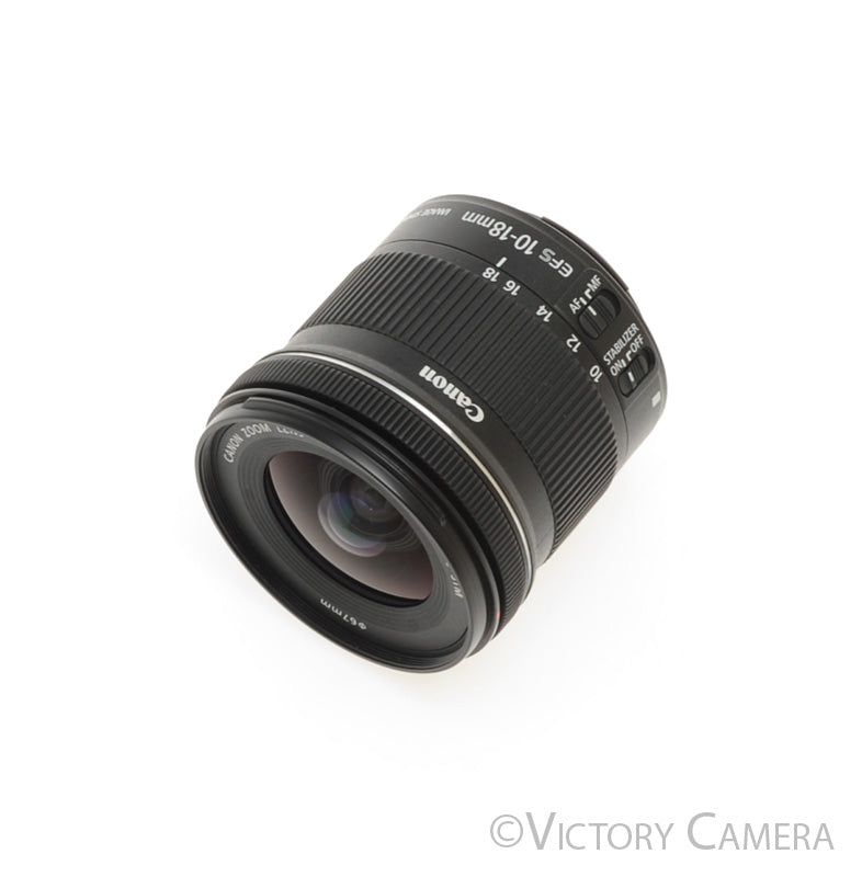 Canon EF-S 10-18mm f4.5-5.6 IS STM Wide Angle Zoom Lens [EXC+] - Victory Camera