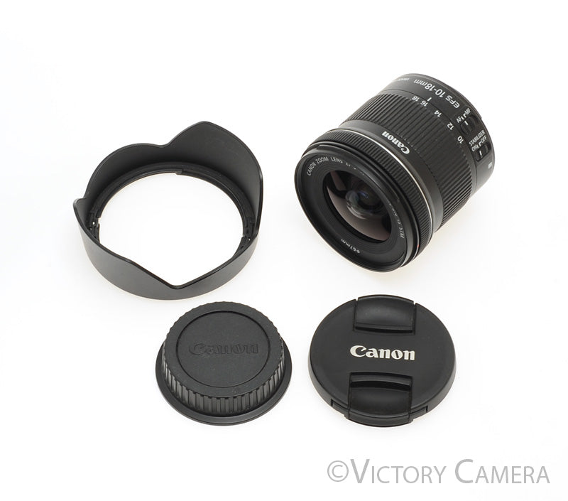 Canon EF-S 10-18mm f4.5-5.6 IS STM Wide Angle Zoom Lens [EXC+] - Victory Camera