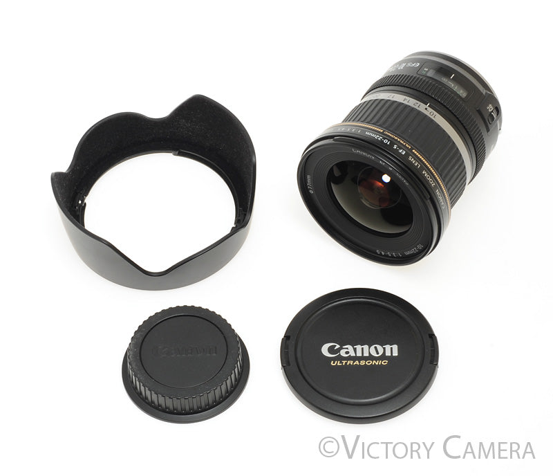 Canon EF-S 10-22mm f3.5-4.5 USM Wide Angle Zoom Lens w/ Shade [MINT-] - Victory Camera