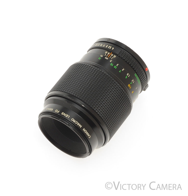 Canon FD 100mm f4 FD Telephoto Macro Lens (Late Version) [EXC] - Victory Camera