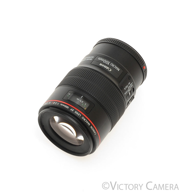 Canon EOS EF 100mm f2.8 L IS USM Macro AF Telephoto Prime Lens  [MINT] - Victory Camera