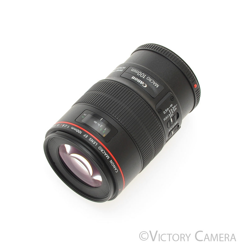 Canon EOS EF 100mm f2.8 USM L Macro AF Telephoto Prime Lens [EXC] - Victory Camera