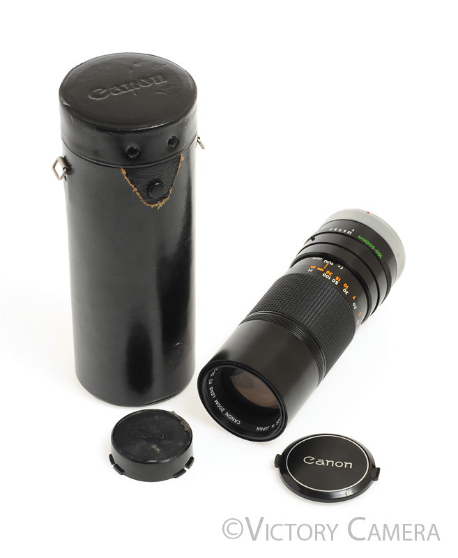 Canon FD 100-200mm f5.6 Manual Focus Telephoto Zoom Lens w/ Case [EXC]