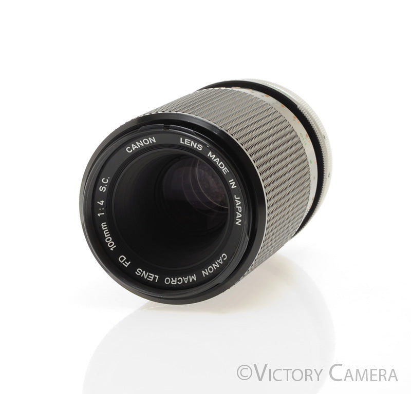 Canon 100mm f4 S.C. FD Telephoto Macro Lens - Victory Camera