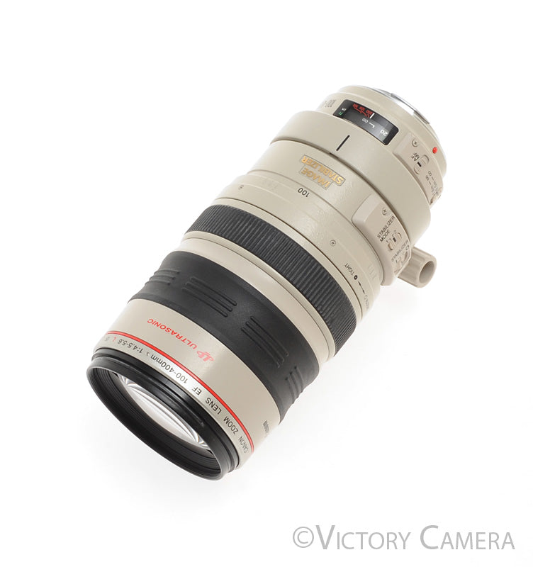 Canon EOS EF 100-400mm f4.5-5.6 L IS USM Lens w/ Shade & Case [EXC] - Victory Camera