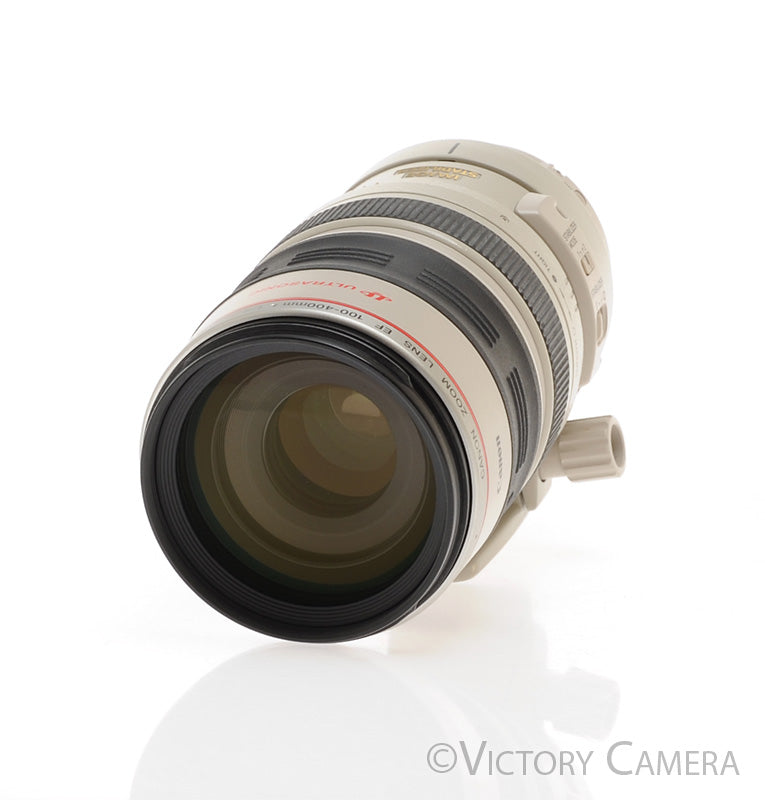 Canon EOS EF 100-400mm f4.5-5.6 L IS USM Lens w/ Shade & Case [EXC] - Victory Camera