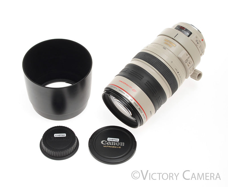 Canon EOS EF 100-400mm f4.5-5.6 L IS USM Lens w/ Shade & Case [EXC] - Victory Camera