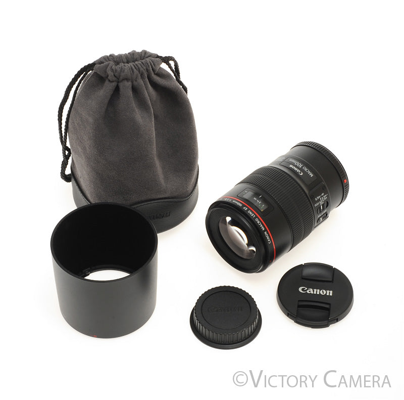 Canon EOS EF 100mm f2.8 L IS USM Macro AF Telephoto Prime Lens  [MINT] - Victory Camera