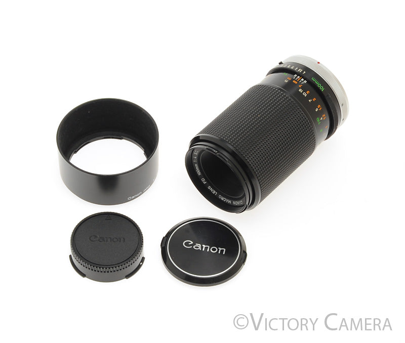 Canon 100mm f4 S.C. FD Telephoto Macro Lens - Victory Camera