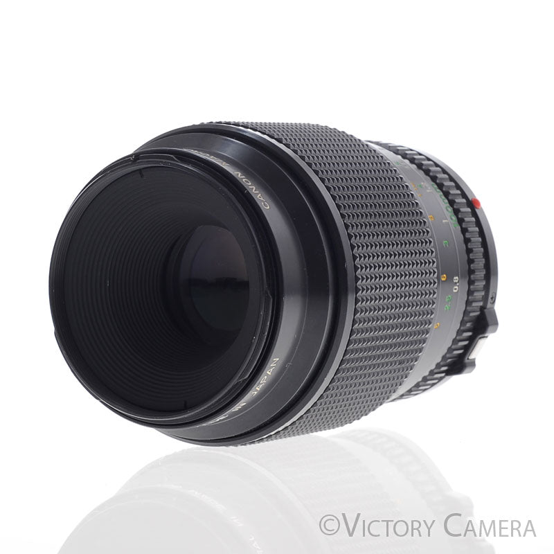 Canon FD 100mm f4 (late version) Telephoto Macro Lens  [EXC+] - Victory Camera
