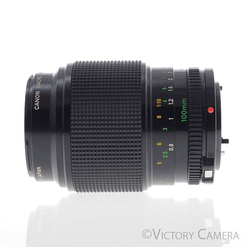 Canon FD 100mm f4 (late version) Telephoto Macro Lens  [EXC+] - Victory Camera